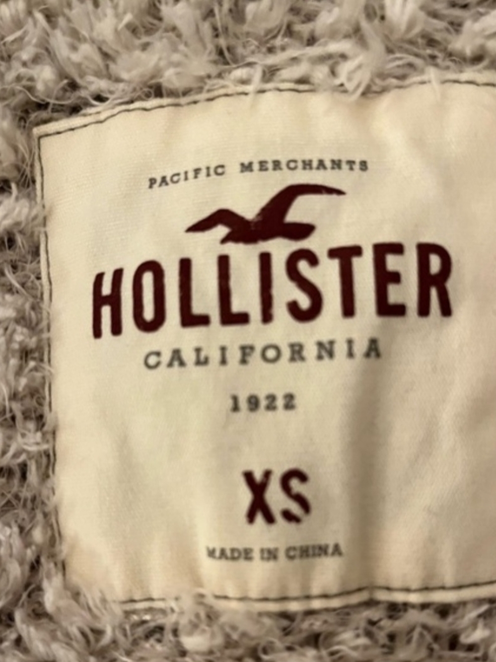 Hollister Beige Bouclé Open-Front Cardigan - Picture 4 of 4
